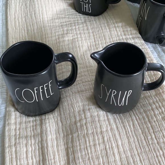 Rae Dunn syrup pitcher COFFEE mug black LL - Picture 2 of 7
